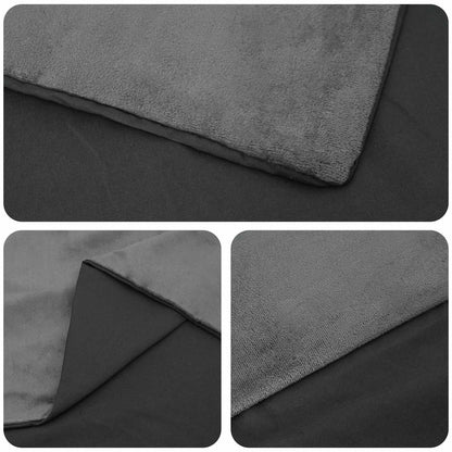 vidaXL Weighted Blanket Anthracite 122 x 183 cm 9 kg 100% Cotton 205T