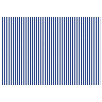 vidaXL Awning Replacement Fabric Blue and White 400 x 350 cm Polyester
