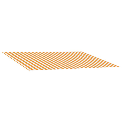 vidaXL Awning Replacement Fabric Yellow and White 300 x 250 cm