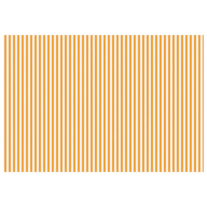 vidaXL Awning Replacement Fabric Yellow and White 350 x 250 cm