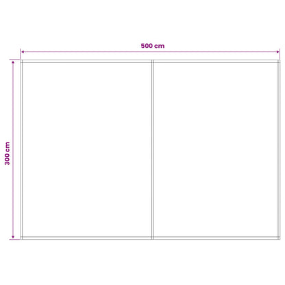 vidaXL Awning Replacement Fabric Yellow and White 500 x 300 cm
