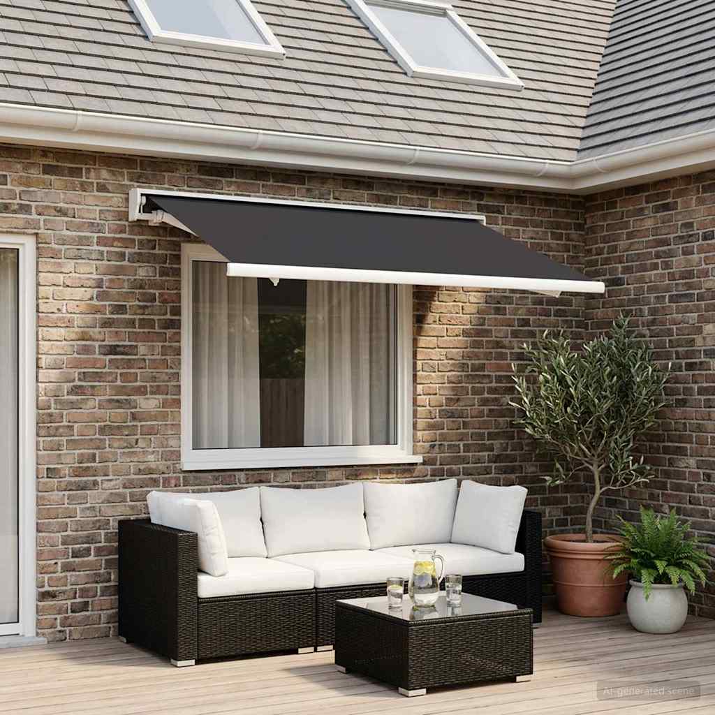 vidaXL Awning Replacement Fabric Anthracite 300 x 250 cm Polyester