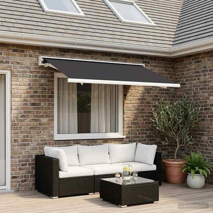 vidaXL Awning Replacement Fabric Anthracite 300 x 250 cm Polyester