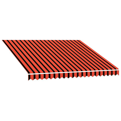 vidaXL Awning Replacement Fabric Orange and Brown 300 x 250 cm