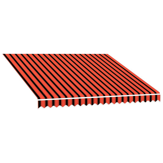 vidaXL Awning Replacement Fabric Orange and Brown 300 x 250 cm