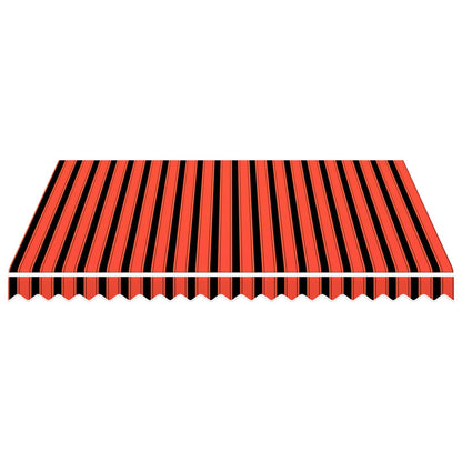 vidaXL Awning Replacement Fabric Orange and Brown 300 x 250 cm
