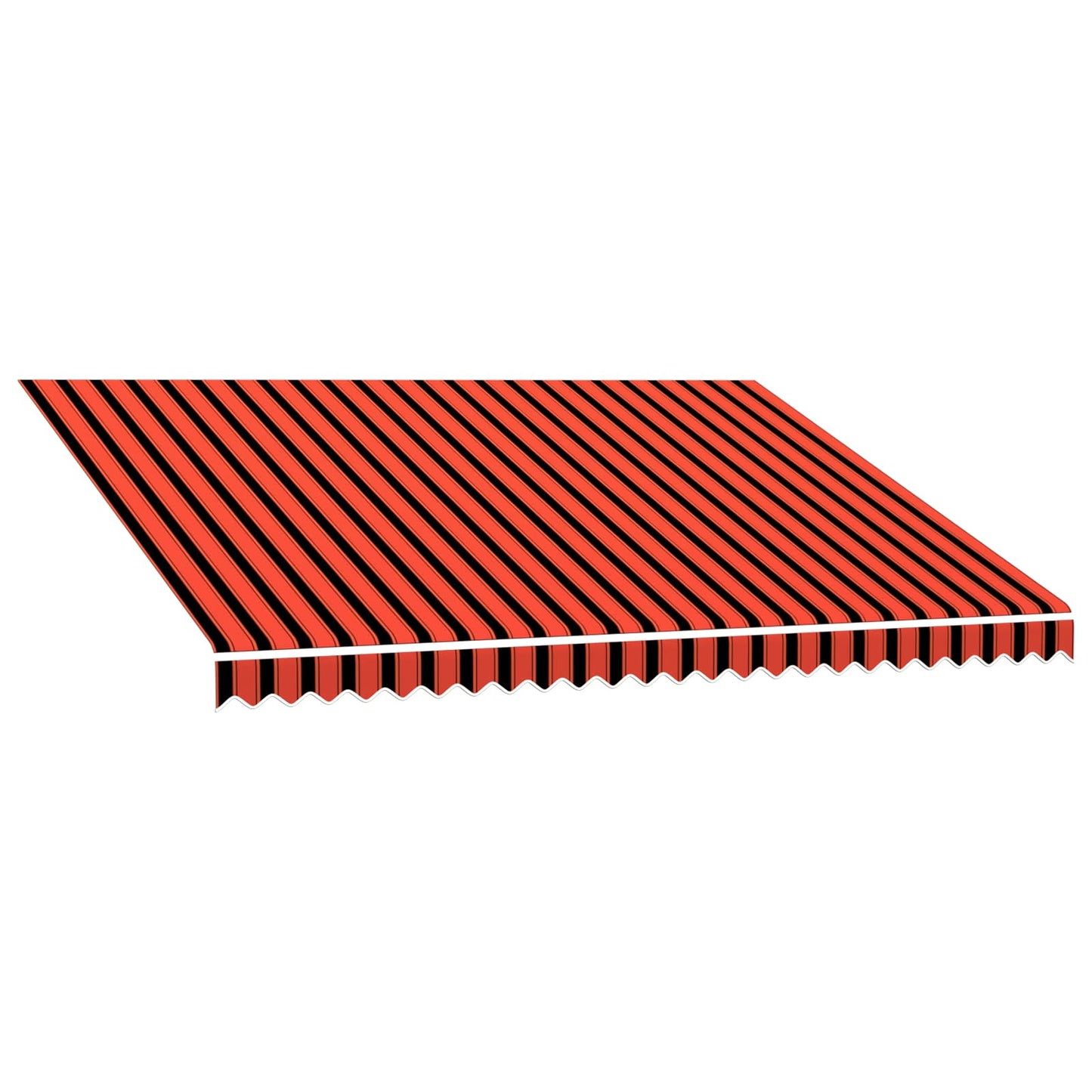 vidaXL Awning Replacement Fabric Orange and Brown 350 x 250 cm