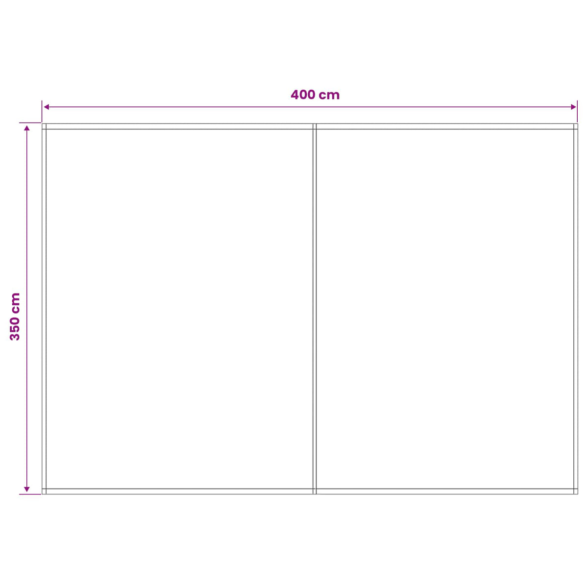 vidaXL Awning Replacement Fabric Brown 400 x 350 cm Polyester