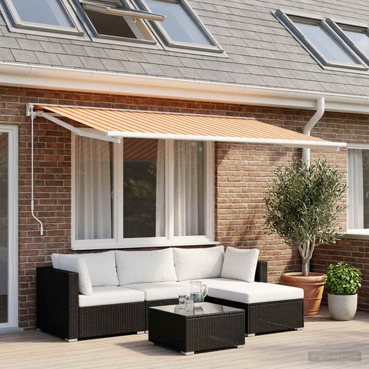 vidaXL Awning Replacement Fabric Multicolour 250 x 200 cm Polyester