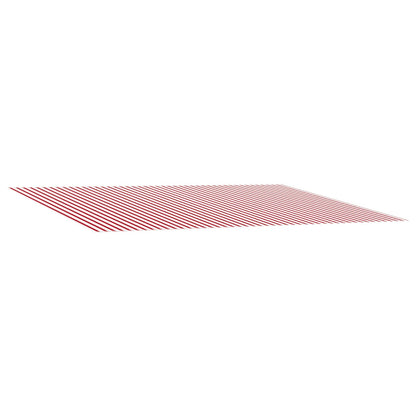 vidaXL Awning Replacement Fabric Red and White 500 x 350 cm Polyester