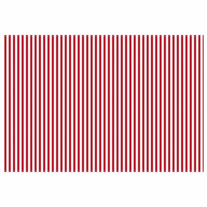 vidaXL Awning Replacement Fabric Red and White 500 x 350 cm Polyester