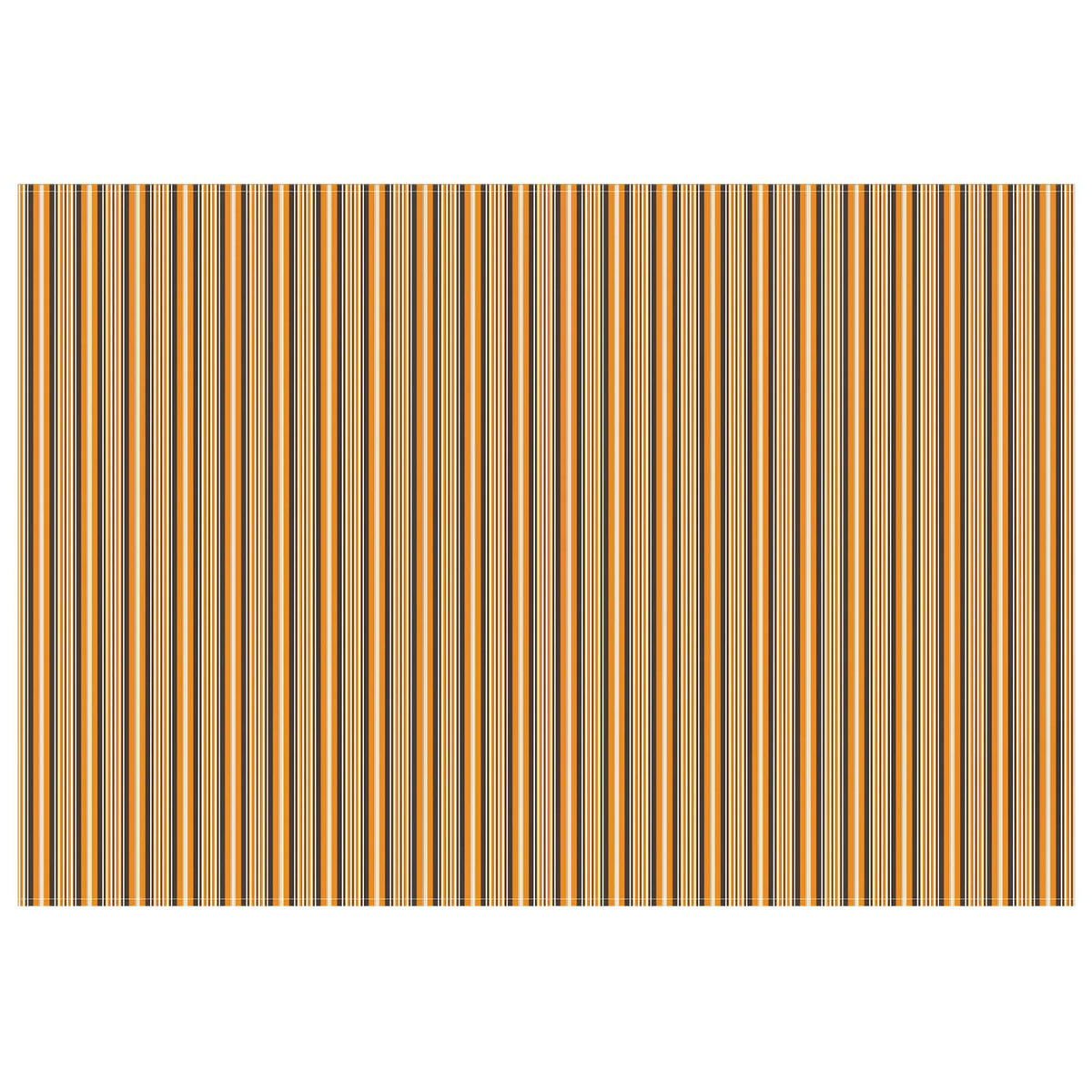 vidaXL Awning Replacement Fabric Orange and Black 500 x 350 cm