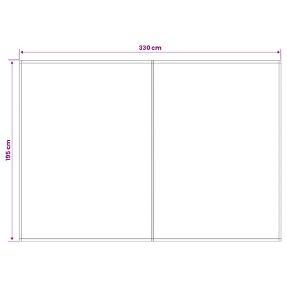 vidaXL Awning Replacement Fabric Beige 350 x 200 cm Polyester