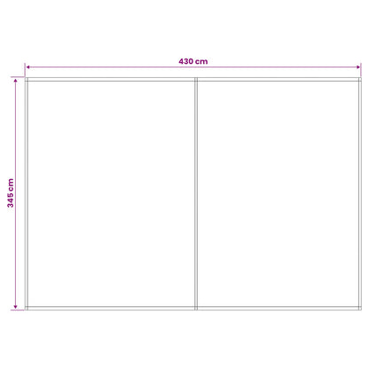 vidaXL Awning Replacement Fabric Beige 450 x 350 cm Polyester