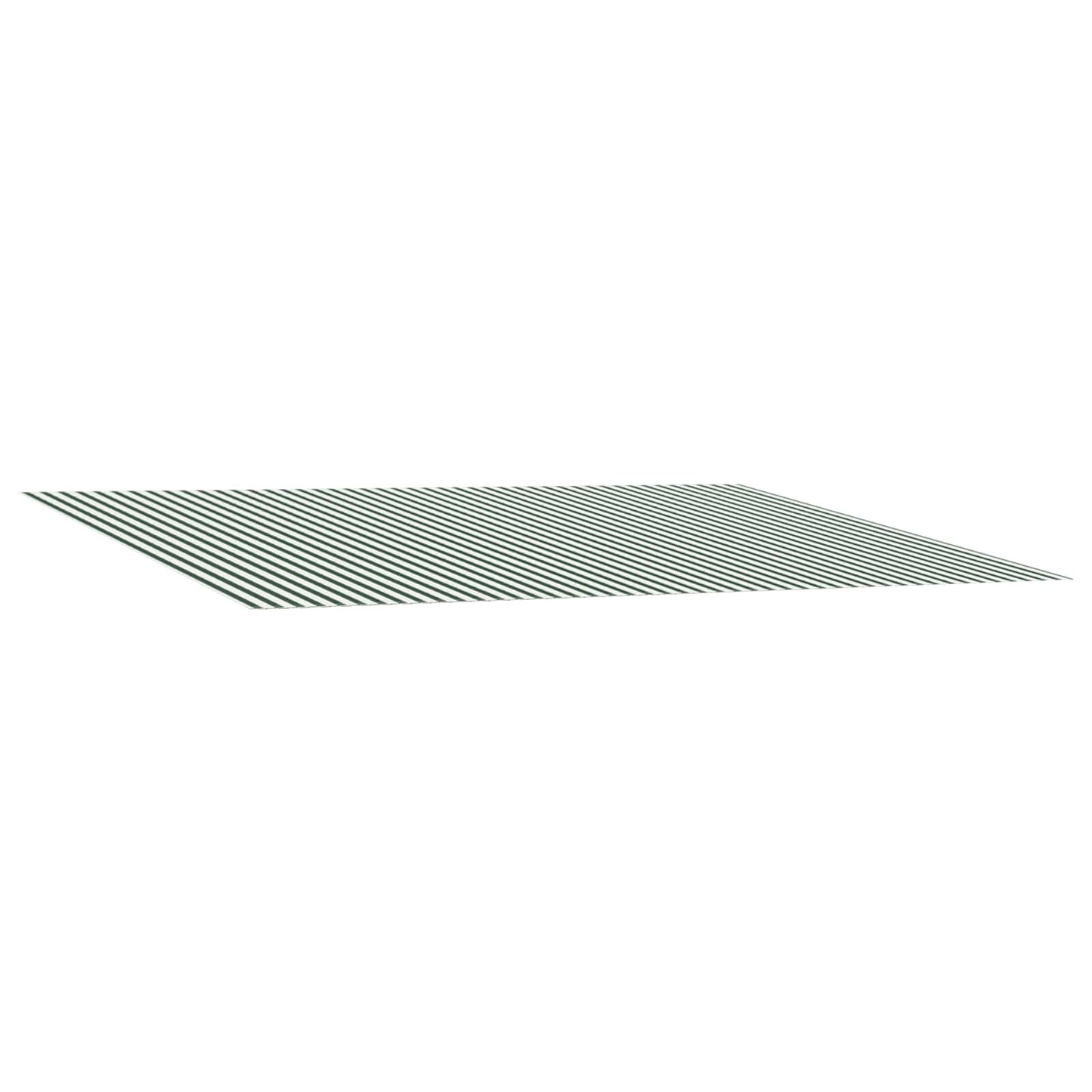 vidaXL Awning Replacement Fabric Green and White 500 x 350 cm