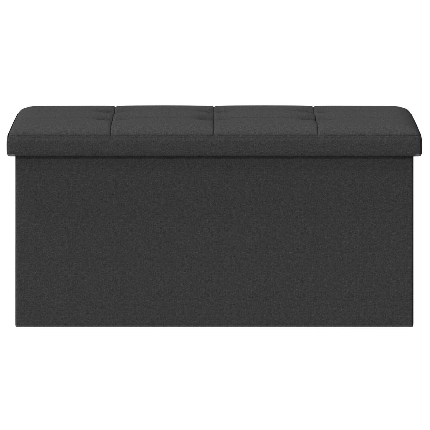 vidaXL Foldable Storage Bench Dark Grey 180 kg 80 L 77 x 38 x 38 cm