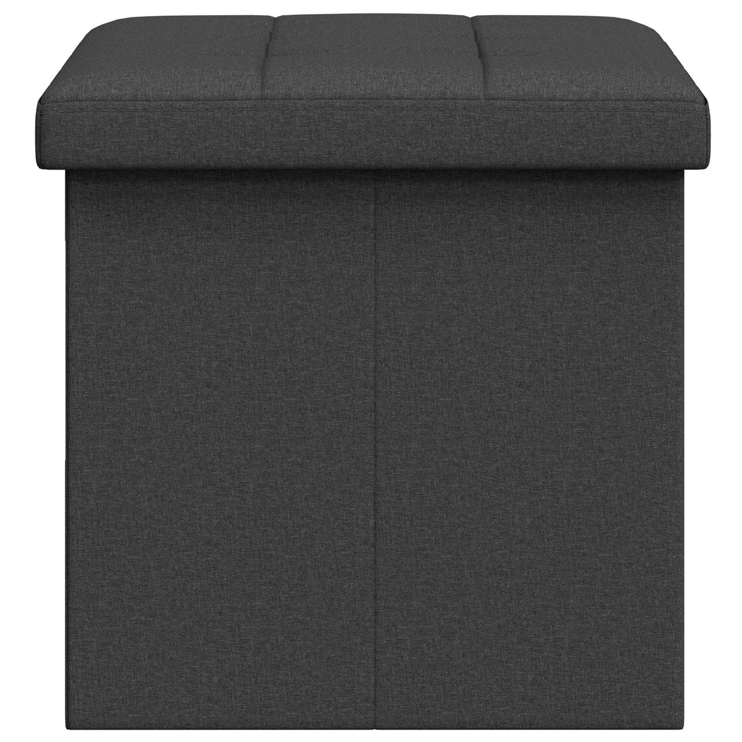 vidaXL Foldable Storage Bench Dark Grey 180 kg 80 L 77 x 38 x 38 cm