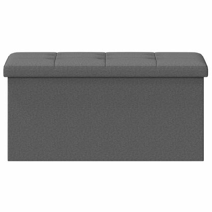 vidaXL Foldable Storage Bench Light Grey 180 kg 80 L 77 x 38 x 38 cm