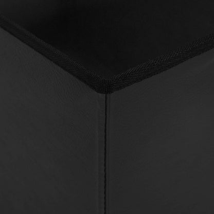 vidaXL Foldable Storage Bench Black 180 kg 80 L 77 x 38 x 38 cm PVC