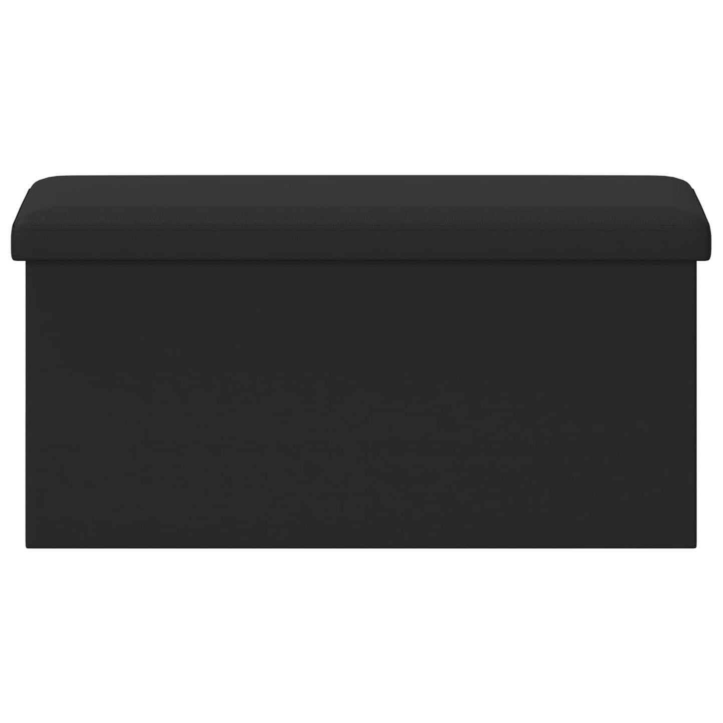vidaXL Foldable Storage Bench Black 180 kg 80 L 77 x 38 x 38 cm PVC