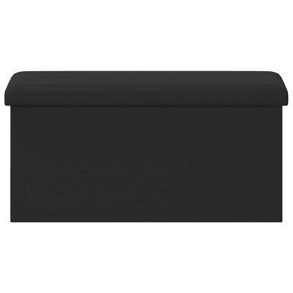 vidaXL Foldable Storage Bench Black 180 kg 80 L 77 x 38 x 38 cm PVC