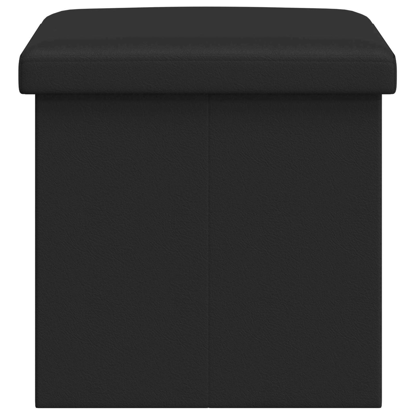 vidaXL Foldable Storage Bench Black 180 kg 80 L 77 x 38 x 38 cm PVC