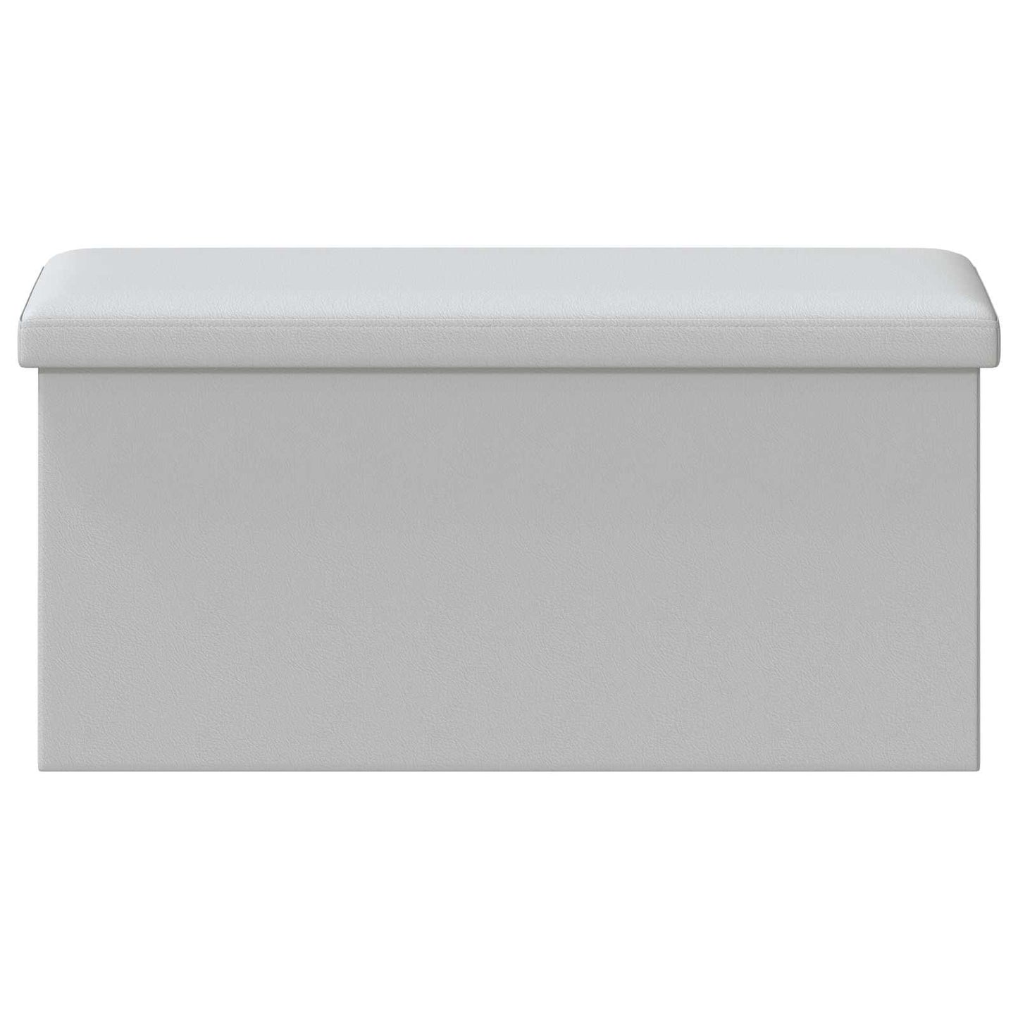 vidaXL Foldable Storage Bench White 180 kg 80 L 77 x 38 x 38 cm PVC