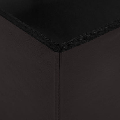 vidaXL Foldable Storage Bench Brown 180 kg 80 L 77 x 38 x 38 cm PVC