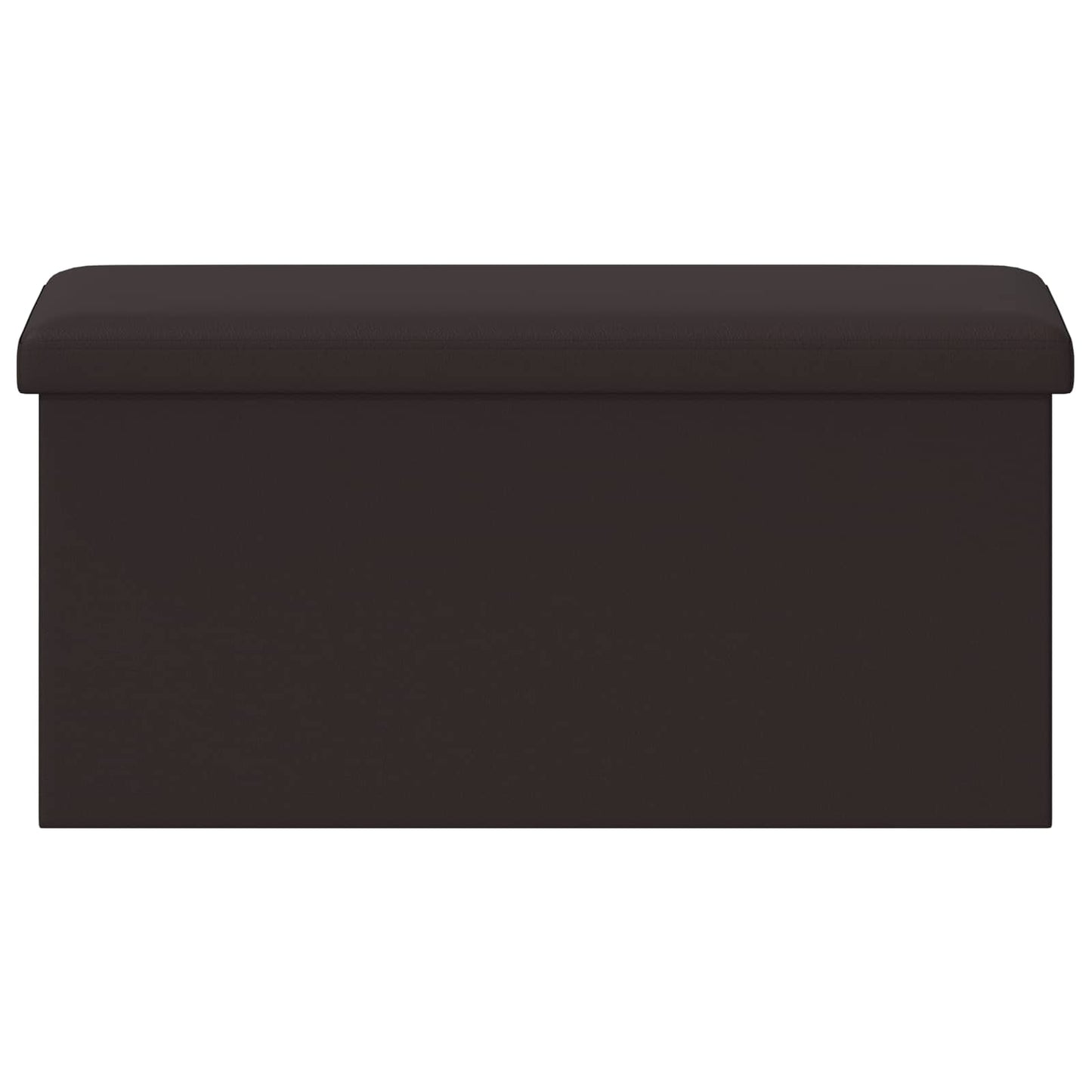 vidaXL Foldable Storage Bench Brown 180 kg 80 L 77 x 38 x 38 cm PVC