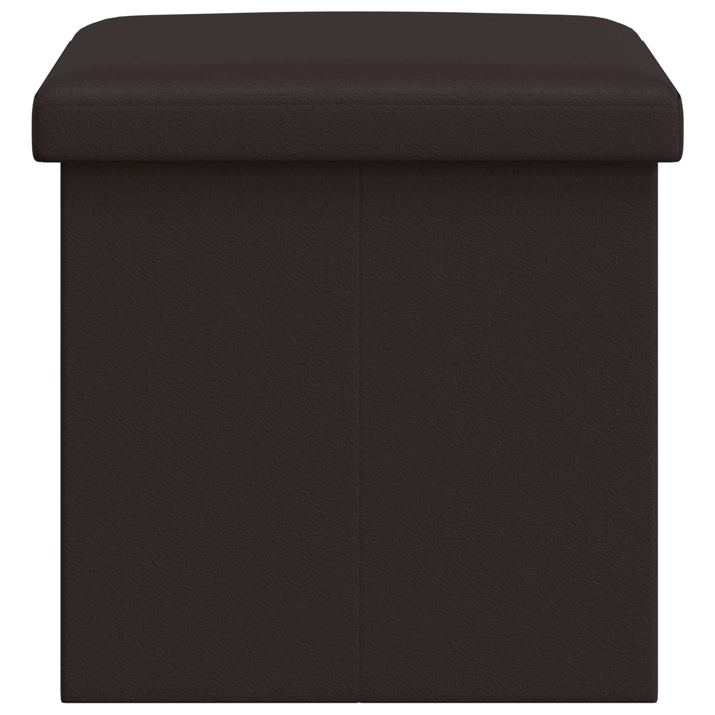 vidaXL Foldable Storage Bench Brown 180 kg 80 L 77 x 38 x 38 cm PVC