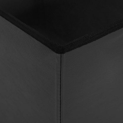 vidaXL Foldable Storage Bench Grey 180 kg 80 L 77 x 38 x 38 cm PVC