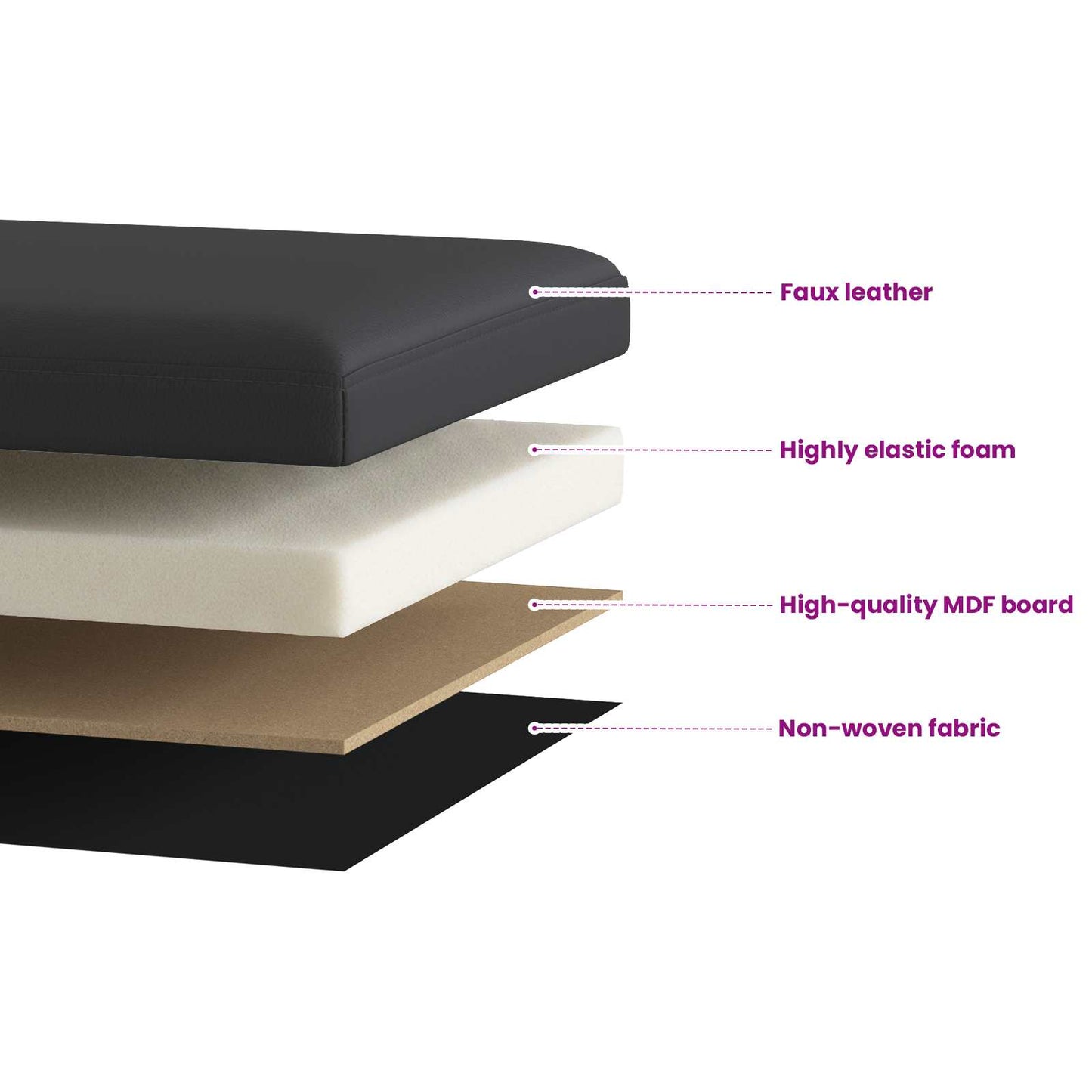 vidaXL Foldable Storage Bench Grey 180 kg 80 L 77 x 38 x 38 cm PVC