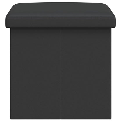 vidaXL Foldable Storage Bench Grey 180 kg 80 L 77 x 38 x 38 cm PVC