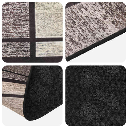 vidaXL Rug Runner LESAKA Brown 80 x 300 cm Diamond Velvet