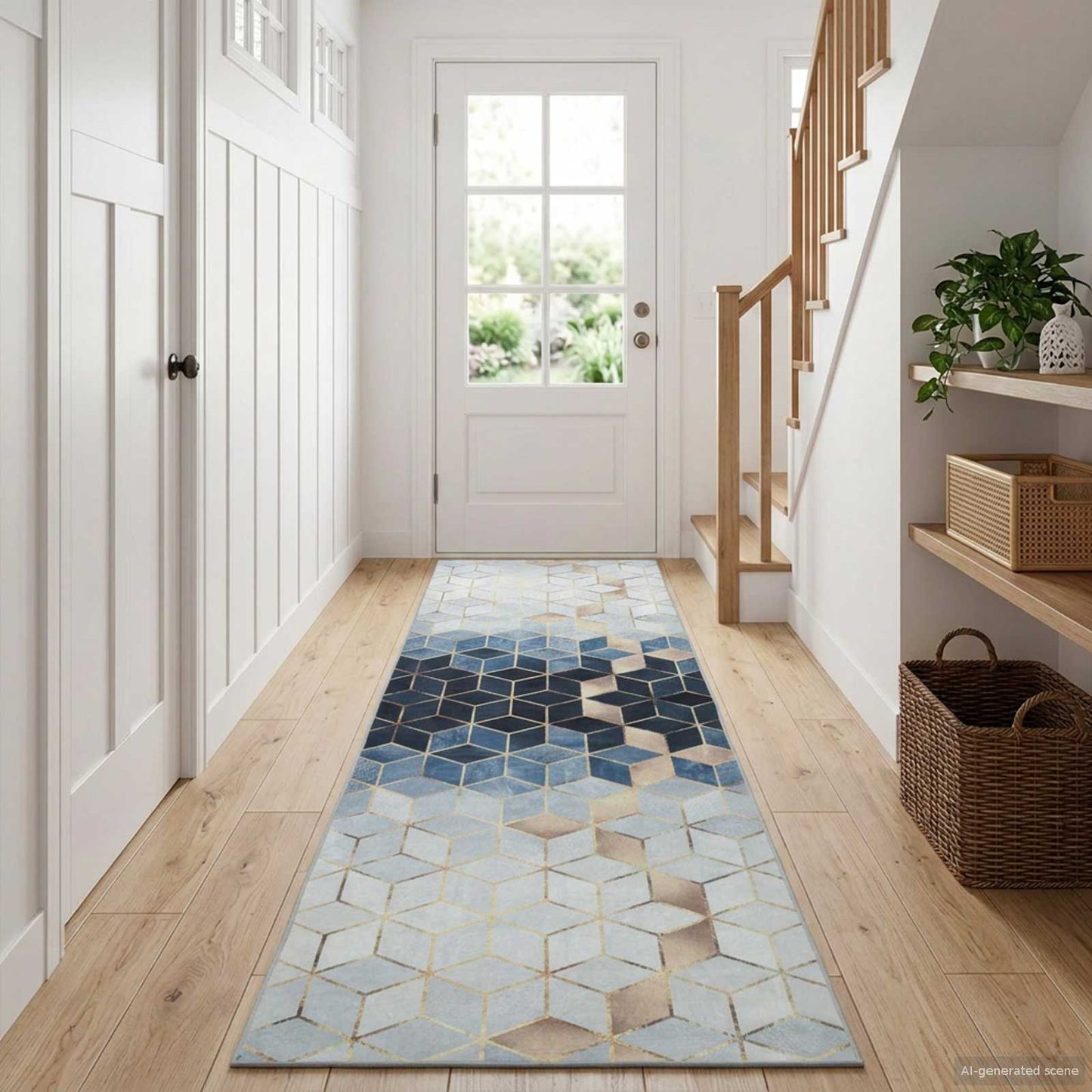 vidaXL Rug Runner LESAKA Silver 50 x 100 cm Diamond Velvet