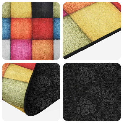 vidaXL Rug Runner LESAKA Colourful 100 x 250 cm Diamond Velvet