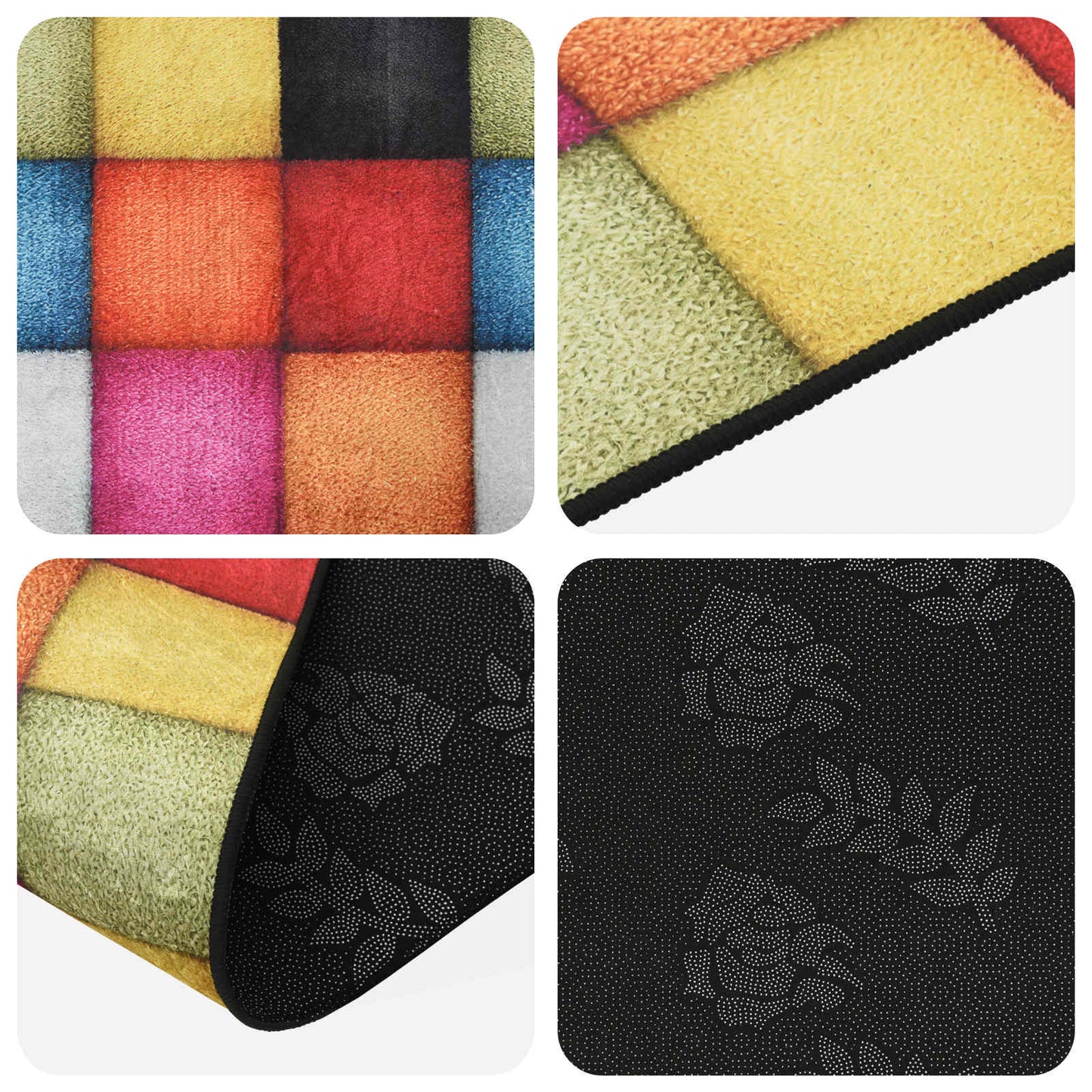 vidaXL Rug Runner LESAKA Colourful 100 x 450 cm Diamond Velvet
