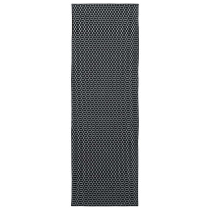 vidaXL Rug Runner ORIZ 1150 gsm Black Mesh Pattern