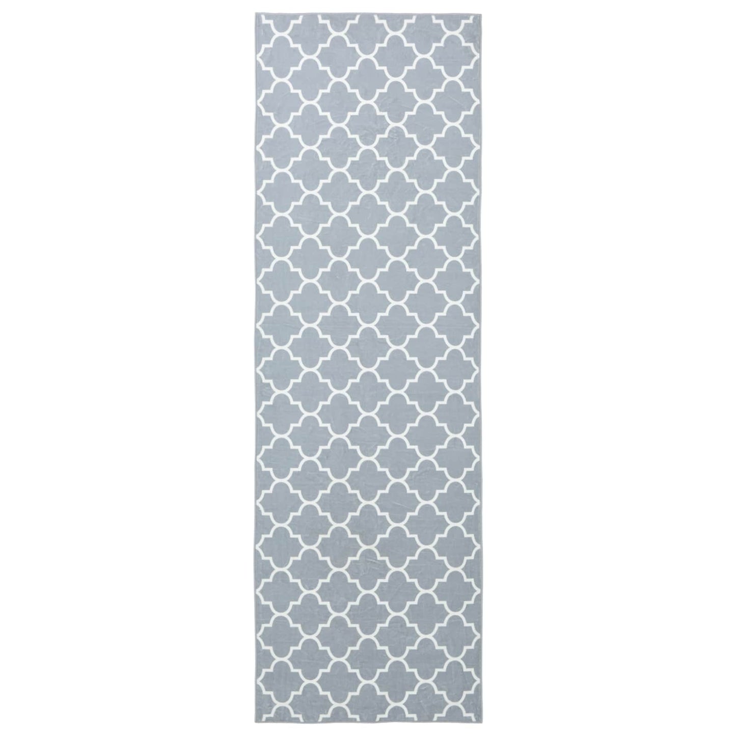 vidaXL Rug Runner ORIZ 1150 gsm Grey and White