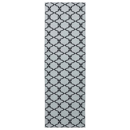 vidaXL Rug Runner ORIZ 1150 gsm Grey Mesh Pattern