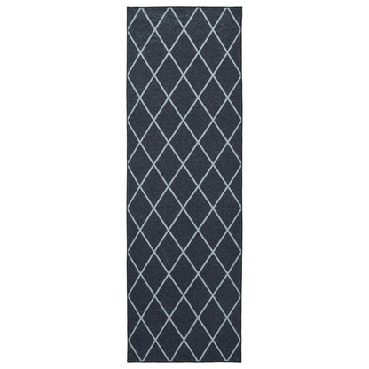 vidaXL Rug Runner ORIZ 1150 gsm Black Diamond Pattern