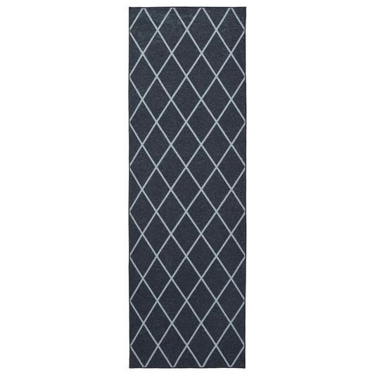 vidaXL Rug Runner ORIZ 1150 gsm Black Diamond Pattern
