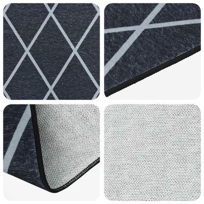 vidaXL Rug Runner ORIZ 1150 gsm Black Diamond Pattern