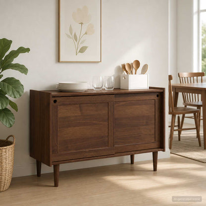 vidaXL Sideboard BILBAO Dark Caramel 114 x 45 x 75 cm