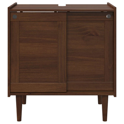 vidaXL Sink Cabinet BILBAO Dark Caramel 75 x 50 x 80 cm
