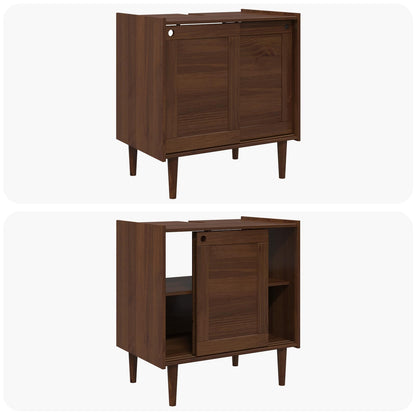 vidaXL Sink Cabinet BILBAO Dark Caramel 75 x 50 x 80 cm
