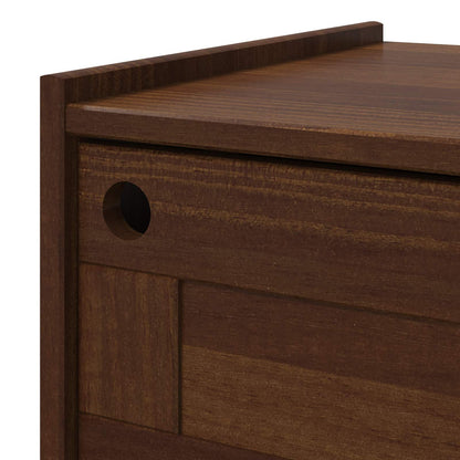 vidaXL TV Cabinet BILBAO 114 x 40 x 45 cm Dark Caramel