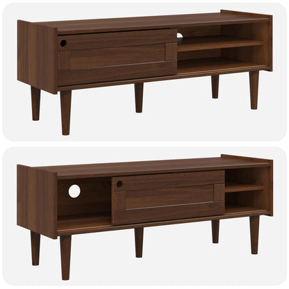 vidaXL TV Cabinet BILBAO 114 x 40 x 45 cm Dark Caramel