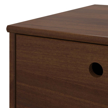 vidaXL Desk BILBAO Dark Caramel 114 x 53 x 75 cm
