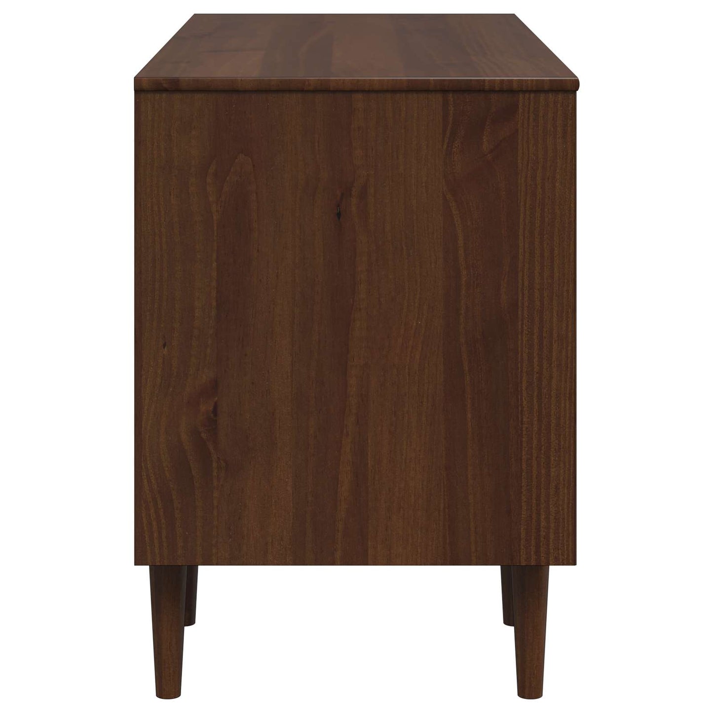 vidaXL Desk BILBAO Dark Caramel 114 x 53 x 75 cm